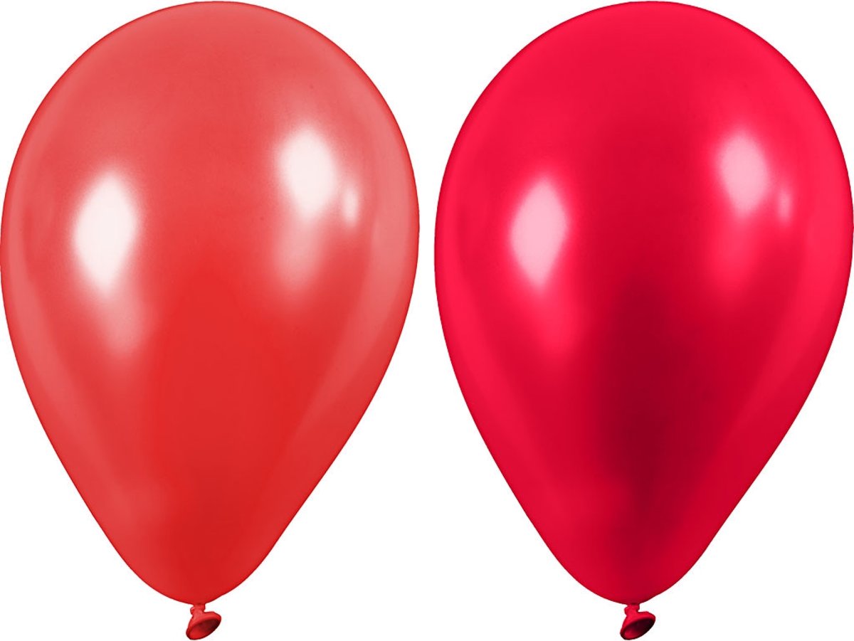 Ballonnen, rood, d: 23 cm, 10stuks [HOB-592003]